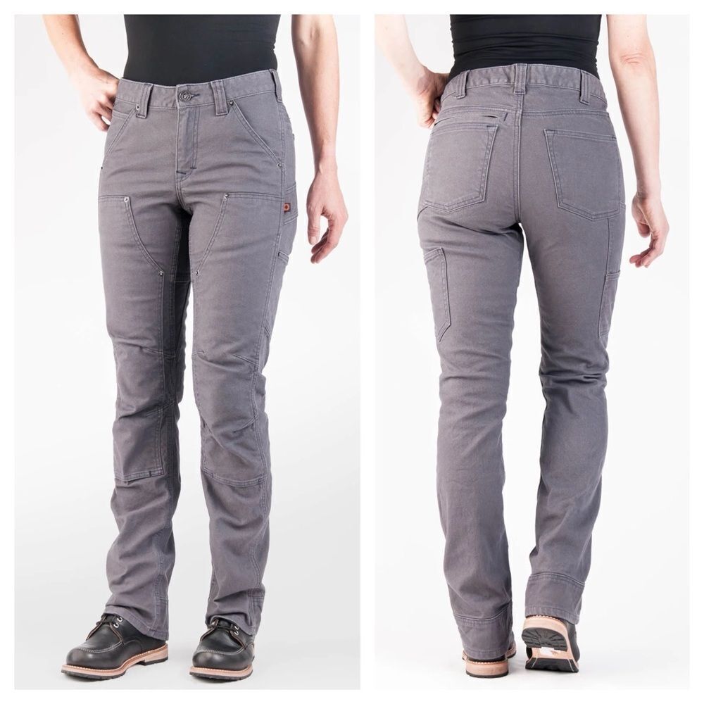 Dovetail Workwear Britt Utility in Grey Canvas